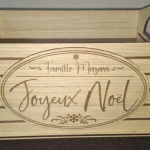 Cagette en bois personnalisée